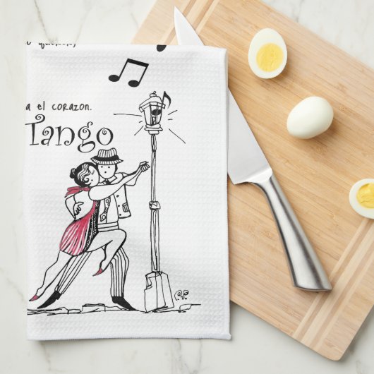 Mi Buenos Aires Querido Tango Theedoek (Quarter Fold)