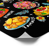 Mi Burrito Sabanero Mexican Tuki Tuki Latino Xmas  Poster (Hoek)