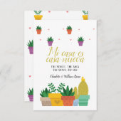 Mi casa es casa nueva Nieuw adres Aankondiging (Voorkant / Achterkant)