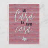 Mi Casa Es New Casa - Texas Moving Notice Briefkaart (Voorkant)