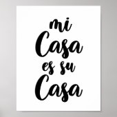 Mi casa es su casa poster (Voorkant)