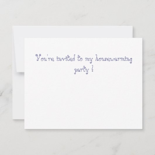 Mi casa su casa house warming-uitnodiging kaart (Achterkant)