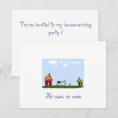 Mi casa su casa house warming-uitnodiging kaart (Voorkant / Achterkant)