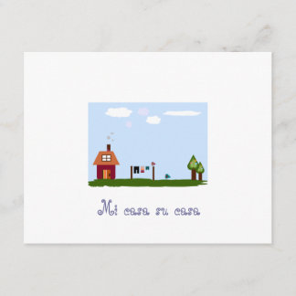 Mi casa su casa house warming-uitnodiging kaart