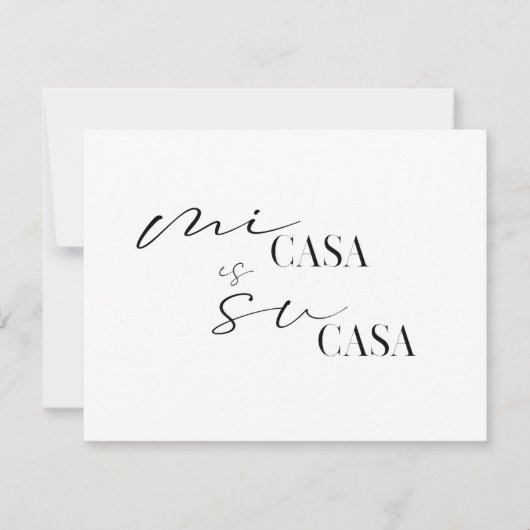 Mi Casa Su Casa Nieuwe woning We zijn verhuisd Aankondiging (Voorkant)