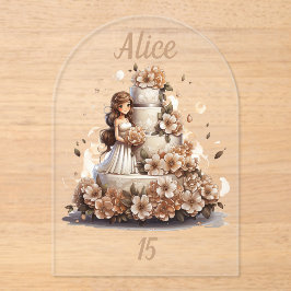 Mi Celebración de Quince Años Acryl Uitnodigingen