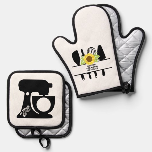 Mi cocina ovenwant & pannenlap set (Voorkant / Achterkant)