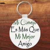 Mi Conejo Es Mas Que Mi Mejor Amigo Sleutelhanger (Voorkant)