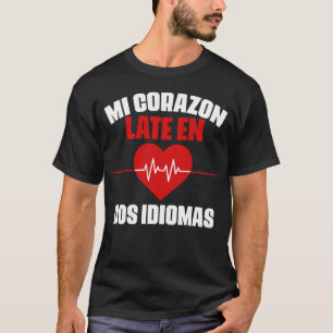 Mi Corazon Bilingual Spain Maestra Teacher T-shirt