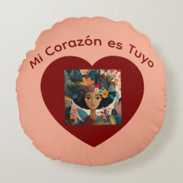 Mi Corazón es Tuyo Cojín Rond Kussen