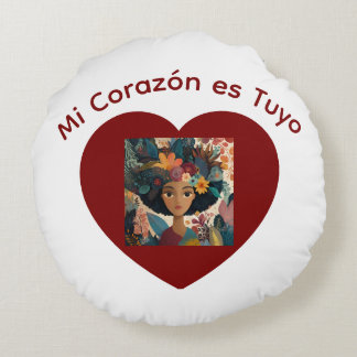 Mi Corazón es Tuyo Cojín Rond Kussen