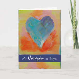 Mi Corazon es Tuyo, My Heart is Yours, Valentijns Feestdagen Kaart