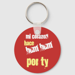 Mi Corazon heeft zwerver Sleutelhanger