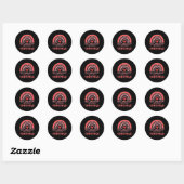 Mi Corazon Late En Dos Idiomas Bilingual Valentine Ronde Sticker (Vel)