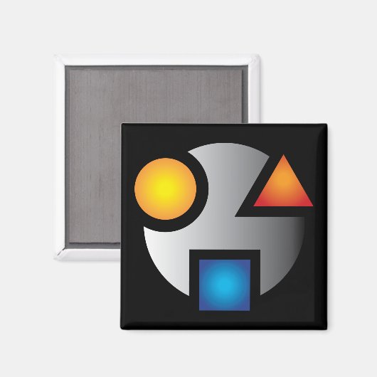 MI cryptic logo magnet nieuwe versie (Voorkant / Achterkant)