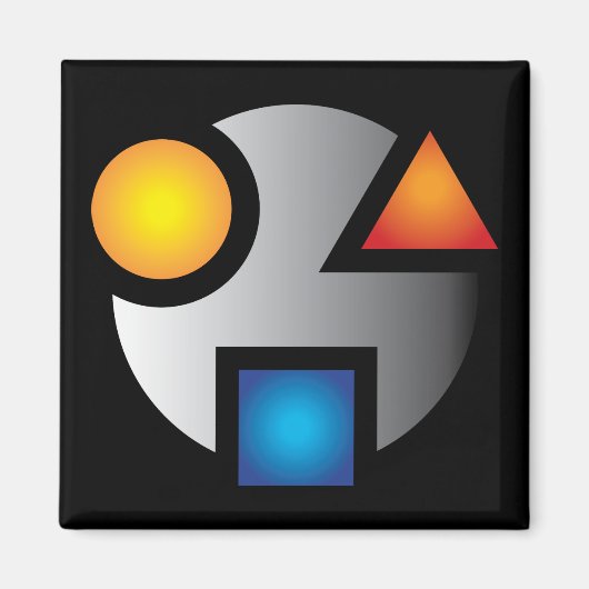 MI cryptic logo magnet nieuwe versie (Voorkant)