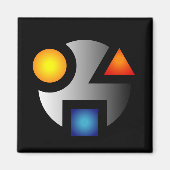 MI cryptisch logo magneet (Voorkant)