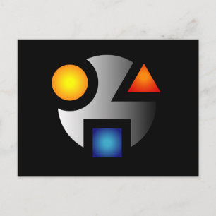 MI cryptische logo-briefkaarten Briefkaart