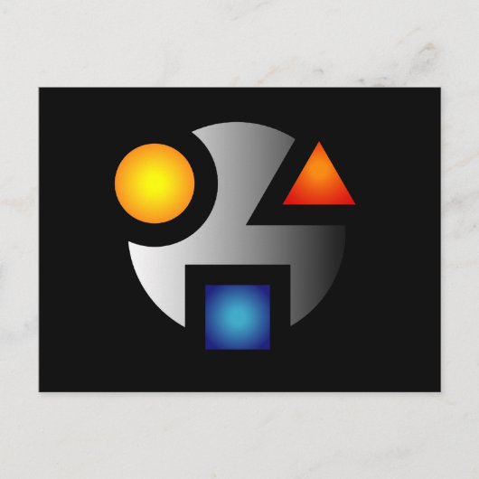 MI cryptische logo-briefkaarten Briefkaart (Voorkant)