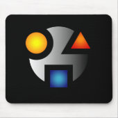 MI cryptische logo mousepad Muismat (Voorkant)