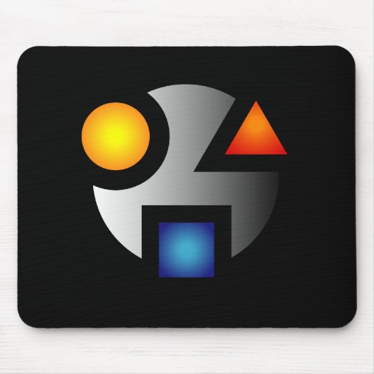 MI cryptische logo mousepad Muismat (Voorkant)