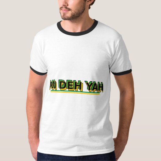 Mi Deh Yah Jamaicaanse Vibe  T-shirt (Voorkant)