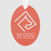 MI DOG kerstversiering Ornament (voorkant)