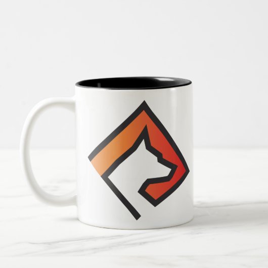 MI DOG-Mok Tweekleurige Koffiemok (Links)