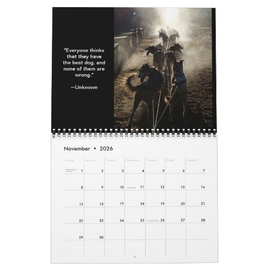 MI DOG Summer Sled Dog Center Agenda Kalender (Nov 2026)