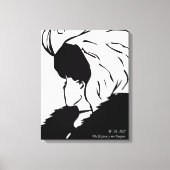 Mi esposa y mi Suegra de W. H. Hill Canvas Afdruk (Voorkant)