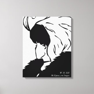 Mi esposa y mi Suegra de W. H. Hill Canvas Afdruk