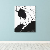 Mi esposa y mi Suegra de W. H. Hill Canvas Afdruk (Insitu (Houten vloer))