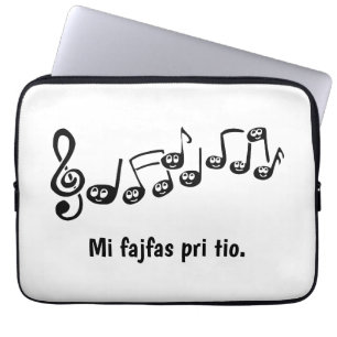 Mi fajfas deel. laptop sleeve