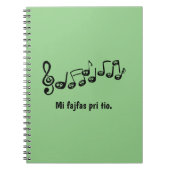Mi fajfas deel. notitieboek (Voorkant)
