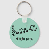 Mi fajfas pri tio. sleutelhanger (Voorkant)