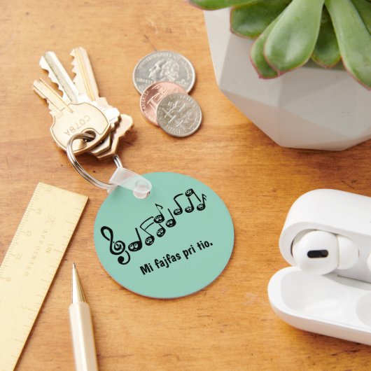 Mi fajfas pri tio. sleutelhanger (Bureau)