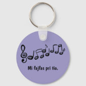 Mi fajfas pri tio. sleutelhanger (Achterkant)