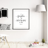 Mi Familia Y Yo Serviremos Al Señor, Josué 24:15 Poster