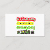 Mi Gewoon een gewoon Jamaicaans man dat je probeer Klantenkaartje (Achterkant)