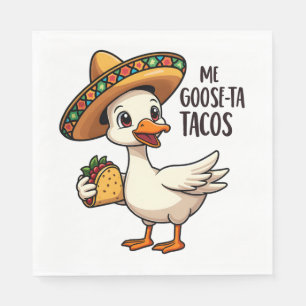 Mi Goose taco's Grappige Mexicaanse taco liefhebbe Servet