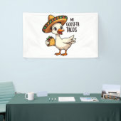 Mi Goose taco's Grappige Mexicaanse taco liefhebbe Spandoek (Beurs)