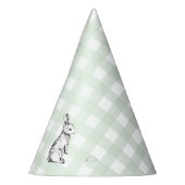 MI Green Gingham Bunny Rabbit Feesthoedjes (Links)