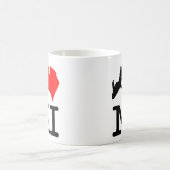 MI (I hart Michigan) tweezijdige mok (Center)