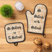 Mi Matzah es Tu Matzah Ovenwant & Pannenlap Set (Top down)