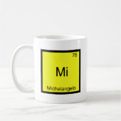 Mi - Michelangelo Grappig Chemie Elementsymbool Koffiemok (Links)