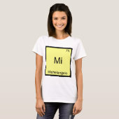 Mi - Michelangelo Grappige Chemie Element Symbool T-shirt (Voorkant volledig)