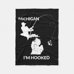 Mi Michigan Gevist Jersey cadeau voor vissers en Fleece Deken