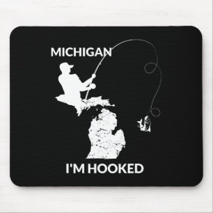Mi Michigan Gevist Jersey cadeau voor vissers en Muismat