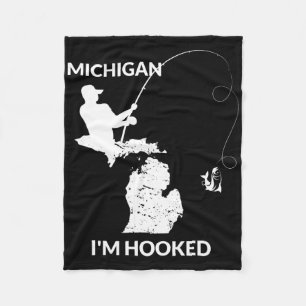 Mi Michigan visserij jekker cadeau voor vissers en Fleece Deken