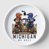 Mi Mx Boyz wandklok (Voorkant)